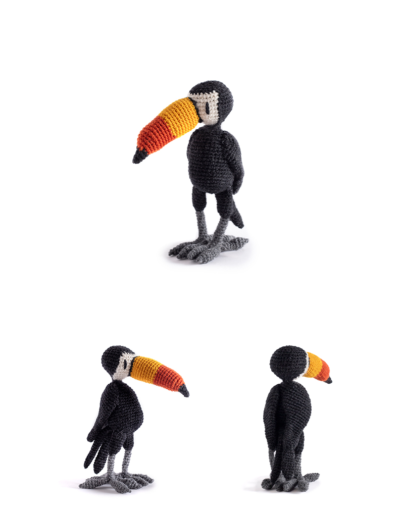 toft ed's animal meghan the toucan amigurumi crochet